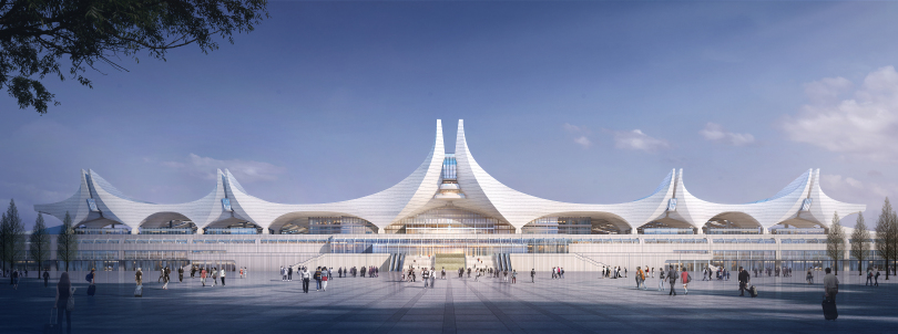 濟(jì)青高鐵紅島站 鋁單板 濟(jì)青高鐵紅島站 鋁單板